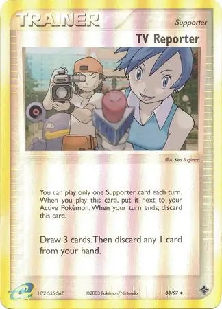 EX Dragon TV Reporter #88/97 reverse holo